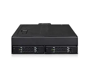Icy Dock ToughArmor MB105VP-B czarny / obudowa SSD / 2x 2,5" U.2 NVMe / SlimSAS / zatoka do 5,25"