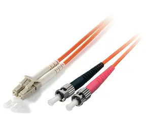 Equip LC-ST / Kabel krosowy optyczny / OS2 jednomodowy / dupleks / 1 m / żółty