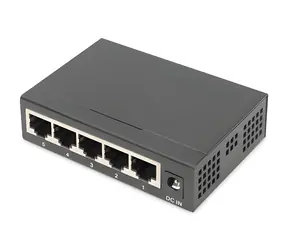 Digitus 5- Port Gigabit czarny / Przełącznik / Niezarządzany / 10/100/1000 Mbit/s