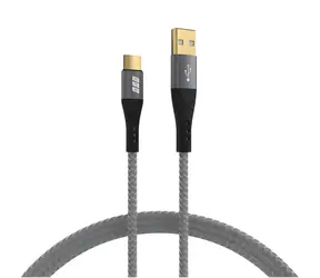 EFB USB-A - USB-C czarny, szary / Kabel ładujący / 60 W / 2 m / QC