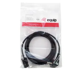 Equip CEE 7/7 90° - C13 czarny / Kabel zasilający / 3 m / 250 V / 10 A
