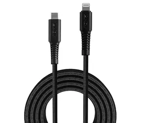 Lindy USB-C do Lightning czarny / Kabel / 3 m / 480 Mbit/s / Certyfikat MFi