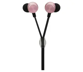Słuchawki douszne 2GO In-Ear Luxury Zipper-Style różowe / Słuchawki douszne z mikrofonem / Gniazdo 3,5 mm / Przewodowe / 3 rozmiary nakładek