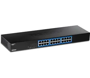 Trendnet TEG-S25 / Przełącznik / 24 Port / 10/100/1000 Mb/s / 48 Gb/s / bez wentylatora / do montażu w szafie 19"