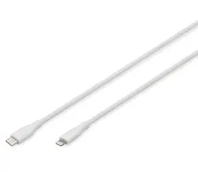 Digitus biały / Kabel do ładowania i transmisji danych / USB-A - Lightning / silikonowy / MFI / 60 W / 2 m