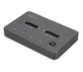 Stacja klonująca Digitus M.2 czarna / Stacja klonująca / M.2 NVMe i SATA / USB 3.2 Gen 2 typu C / 10 Gbit/s