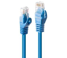 Lindy niebieski / Kabel krosowy / Cat 6 U/UTP / RJ45-RJ45 / 3 m