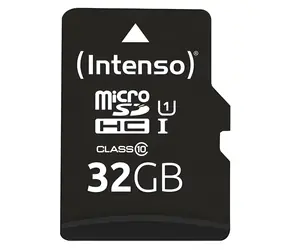 INTENSO microSDHC 32GB / Karta pamięci / UHS-I (U1) / Klasa 10 / 90 MB/s / z adapterem SD
