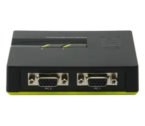 LevelOne KVM-0222 czarny / przełącznik KVM / 2 porty / USB / VGA / 2048x1536