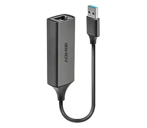 Lindy USB 3.0 Gigabit Ethernet adapter / Network adapter / USB-A 3.0 / RJ45 / 10/100/1000 Mbit/s / srebrny