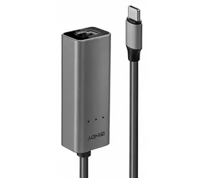 Lindy USB-C do 2.5G Ethernet Adapter / Adapter sieciowy / USB-C(M) / RJ-45(F) / 2.5 Gb/s / Realtek RTL8156B