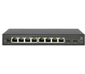 LevelOne GES-2110 / Przełącznik / 8x Gigabit RJ45 / 2x SFP / SMART zarządzany L2