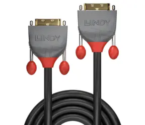 Lindy Anthra Line 36226 czarny / Kabel DVI-D Dual Link / 10 m / 2560×1600 px