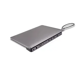 Lindy DST-Mini XT 810 / Stacja dokująca USB-C / HDMI 2.1 / DisplayPort 1.4a / RJ-45 / 100W PD