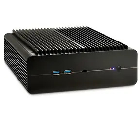 Inter-tech IP-60 czarny / Mini ITX / aluminium / 2x USB 3.0 / bez zasilacza