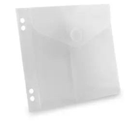 Etui MediaRange transparentne / na pendrive'a / 2 przegrody / perforacja 80 mm / 10 szt.