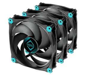 Iceberg Thermal IceGALE Silent PWM czarny 3 szt. / 120 mm / łożysko ślizgowe / 21,8 dB / 51 CFM / 4-pinowe PWM