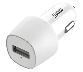 2GO biały / Ładowarka samochodowa / USB-A / 5 W / 5 V / 1 A