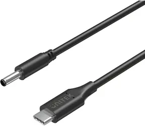 Unitek C14120BK / Kabel zasilający / USB-C - DC 4,5 mm / 65 W / do laptopów DELL / 1,8 m