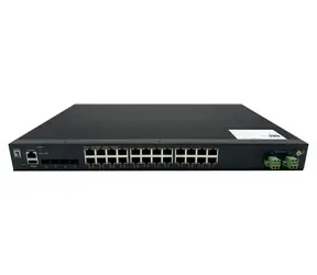 LevelOne IXP-2871 / Przemysłowy przełącznik zarządzalny / 24x GbE PoE+ / 4X SFP+ / 370 W PoE / L2+