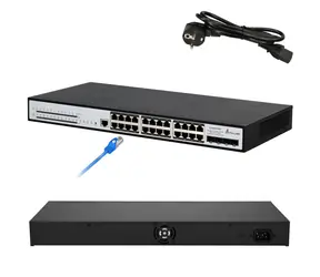 Extralink Chiron Pro / przełącznik PoE / 24x Gigabit RJ45 / 4X SFP+ / zarządzalny L3 / 370 W PoE