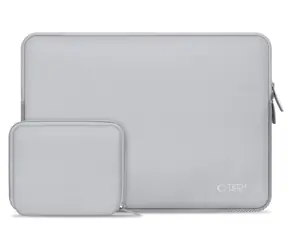 Tech-Protect NeoSlim szary / Etui na laptopa do 13-14" / zestaw z małą torbą na akcesoria