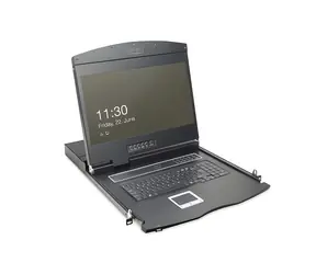 Konsola Digitus Rack 19" / Konsola / TFT 1366x768 / Przełącznik KVM 8- Port / Touchpad / Klawiatura niemiecka