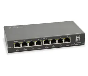 LevelOne GEP-0823 / Przełącznik / 8x Gigabit PoE+ / 120 W / Niezarządzany
