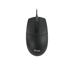 Equip Silent czarny / Mysz przewodowa / USB-A / 1200 DPI / Cicha / 1,5 m