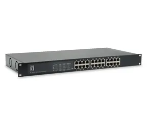 LevelOne GEP-2421 / Przełącznik / 24x Gigabit PoE+ / 630 W / Niezarządzany / 19"