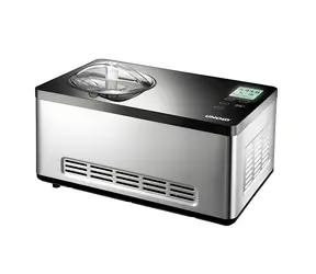 Unold 48845 czarny / Maszyna do lodów / chłodzenie kompresorowe / 180 W / 2 l / wyświetlacz LCD