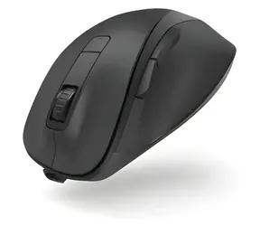 HAMA MW-500 V2 czarna / Mysz bezprzewodowa / Czujnik Blue Wave / 6 przycisków / Akumulatorowa / Cicha