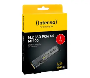 INTENSO MI500 1TB / M.2 SSD 2280 / PCIe 4.0 x4 / NVMe / R:5300 MBs / W:4500 MBs