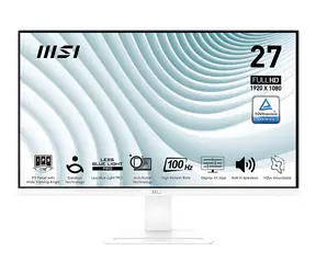 27" MSI MP273AWDE biały / Monitor / IPS / FHD / 100Hz / HDMI + DP / VESA