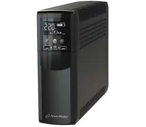 PowerWalker VI 1200 CSW FR / Zasilacz awaryjny UPS / 1200 VA / czysta fala sinusoidalna / wyświetlacz LCD