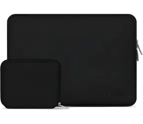 Tech-Protect NeoSlim czarny / Etui na laptopa / 15-16" / neopren / + mała torba