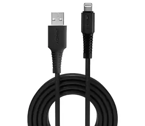 Lindy czarny / Kabel / USB-A do Lightning / 1 m / MFi