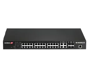 Edimax GS-5424PLC V2 / Przełącznik / 24x GE PoE+ / 4X SFP / 400 W / Zarządzany / 1U