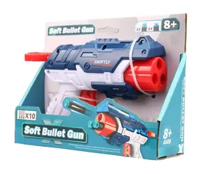 Pistolet z miotaczami klocków / 22 cm / od 3 lat