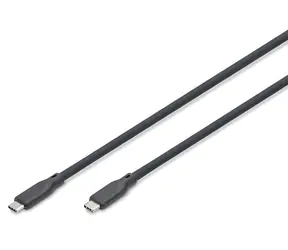 Digitus USB4 Gen2x2 CC czarny / kabel USB / silikonowy / 1 m / 240 W PD / 20 Gbit/s