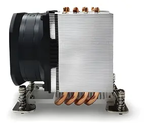 Inter-tech A-55 / Aktywne chłodzenie procesora / gniazdo AMD SP6 / 4X heatpipe / TDP 225W / wentylator 8cm / czarny
