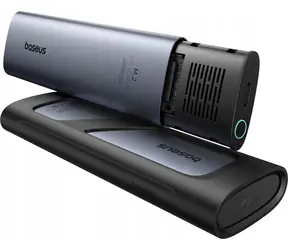 Baseus FlyJoy srebrny / Zewnętrzna obudowa na dysk SSD M.2 NVMe / USB-C 3.2 Gen2 / 10 Gb/s / do 8 TB / aluminiowa
