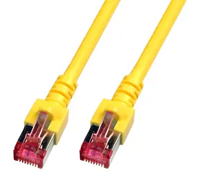 Kabel krosowy EFB CAT6 S/FTP żółty 1 m / Kabel krosowy / RJ45-RJ45 / LSZH