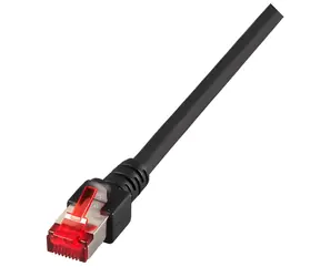 EFB CAT6 S/FTP 2m czarny / Kabel krosowy / RJ45-RJ45 / LSZH / 250 MHz