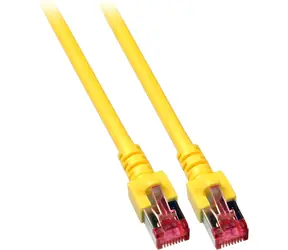 EFB Cat6 S/FTP 15m żółty / Kabel krosowy / RJ45-RJ45 / LSZH