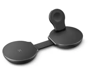 Energea AluMag Trio 2 Gunmetal / Ładowarka bezprzewodowa / 3w1 / Qi2 / składana / 25 W