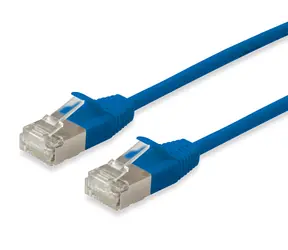 Equip CAT6A F/FTP SlimFlex 20m niebieski / Kabel krosowy / RJ45-RJ45 / LSZH