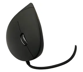 Mysz pionowa MediaRange w kolorze czarnym / ergonomiczna / USB / tylko dla praworęcznych / 2400 DPI