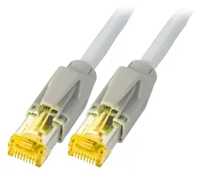EFB S/FTP Cat.6A 7,5 m szary / Kabel krosowy / RJ45-RJ45 / LSZH