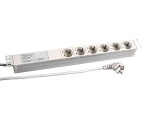 EFB 691689K / Listwa przeciwprzepięciowa / 19" / 6 gniazd / 2 m / IP20